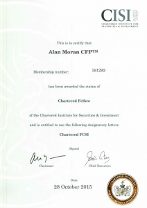 CISI securities and investment Chartered Fellow
