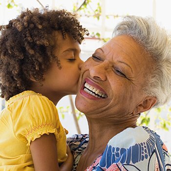 Grandmother and grandchild