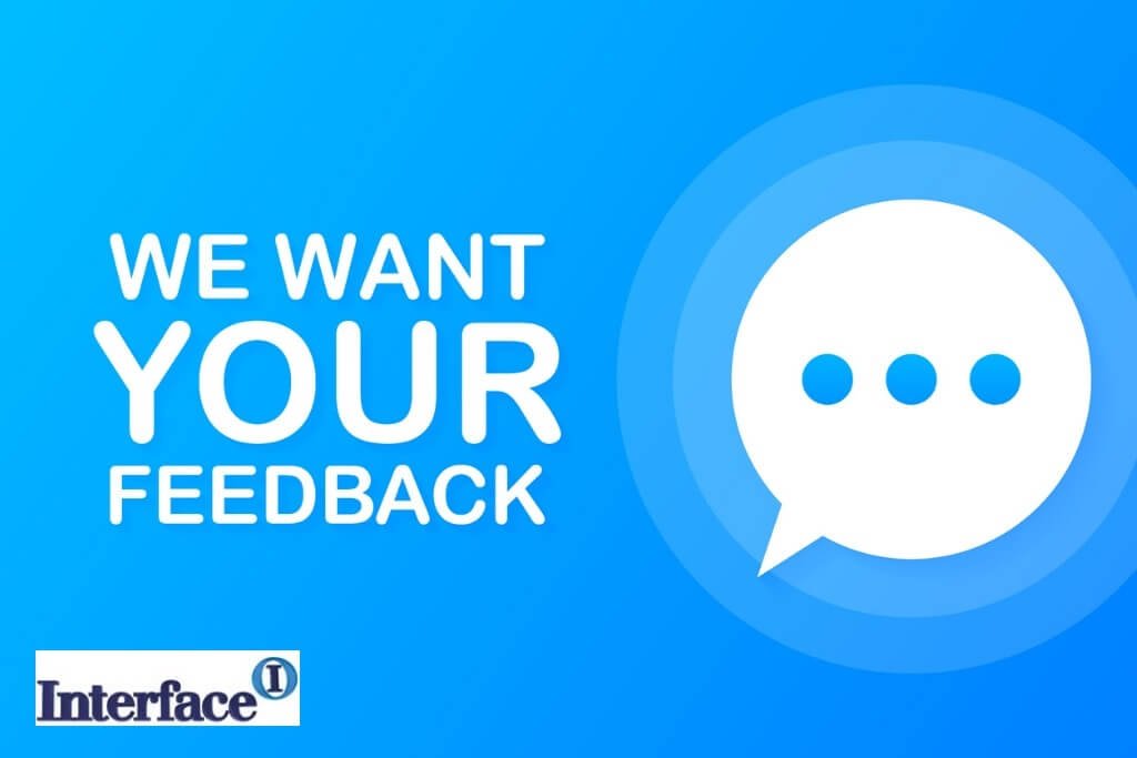 We want your feedback