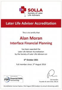 Society of Later Life Adviser Accreditation