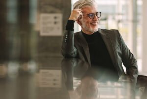 A man considering how to create wealth