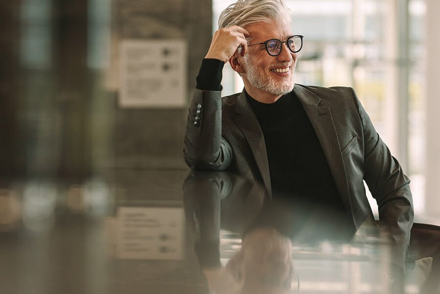 A man considering how to create wealth